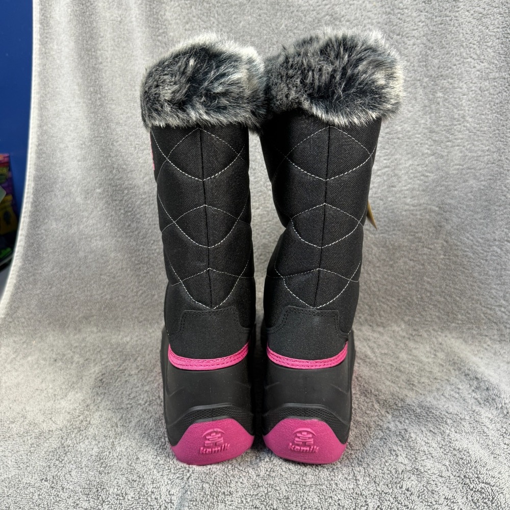 Kamik SNOWANGEL BLK & ROSE Sz 6 Women's - Picture 3 of 10